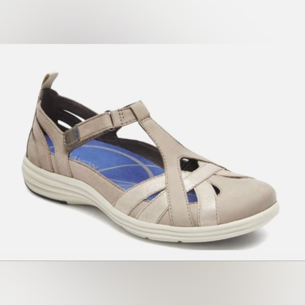 Beaumont Fisherman Nude Leather Casual Sandals Shoes Size 10 D (EU 41.5) Wide